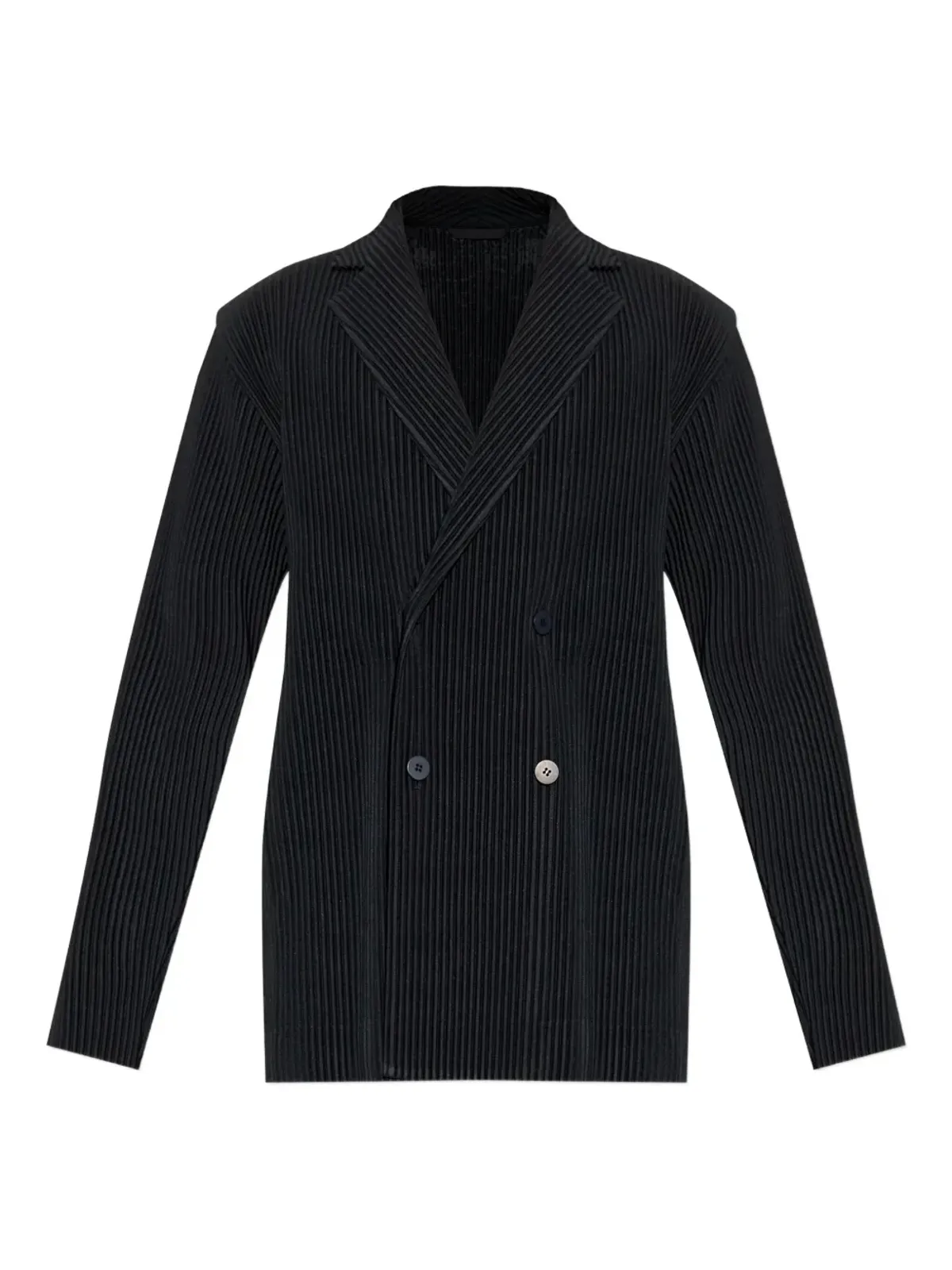 Homme Plissé Issey Miyake プリッセ ダブルブレストブレザー - 画像1