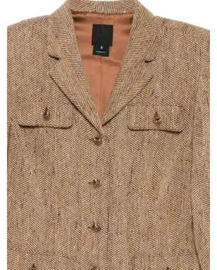 Anna Sui チェヴロンジャケット - Brown - サムネイル3