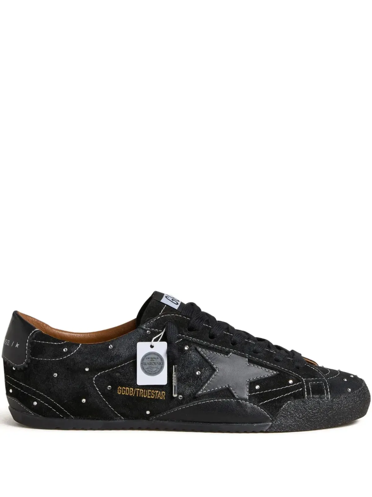 Golden Goose True-Star ブラックスエードとスワロフスキークリスタル付き - 画像1