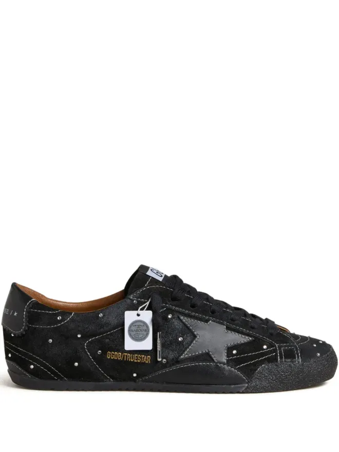 Golden Goose Golden Goose True-Star ブラックスエードとスワロフスキークリスタル付きの商品画像