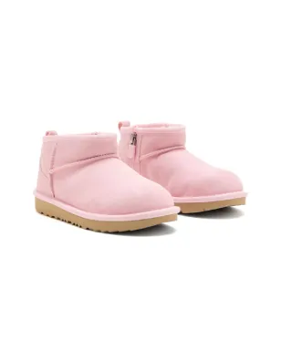 UGG Kids ジップ付きスエードブーツ ピンク - サムネイル1