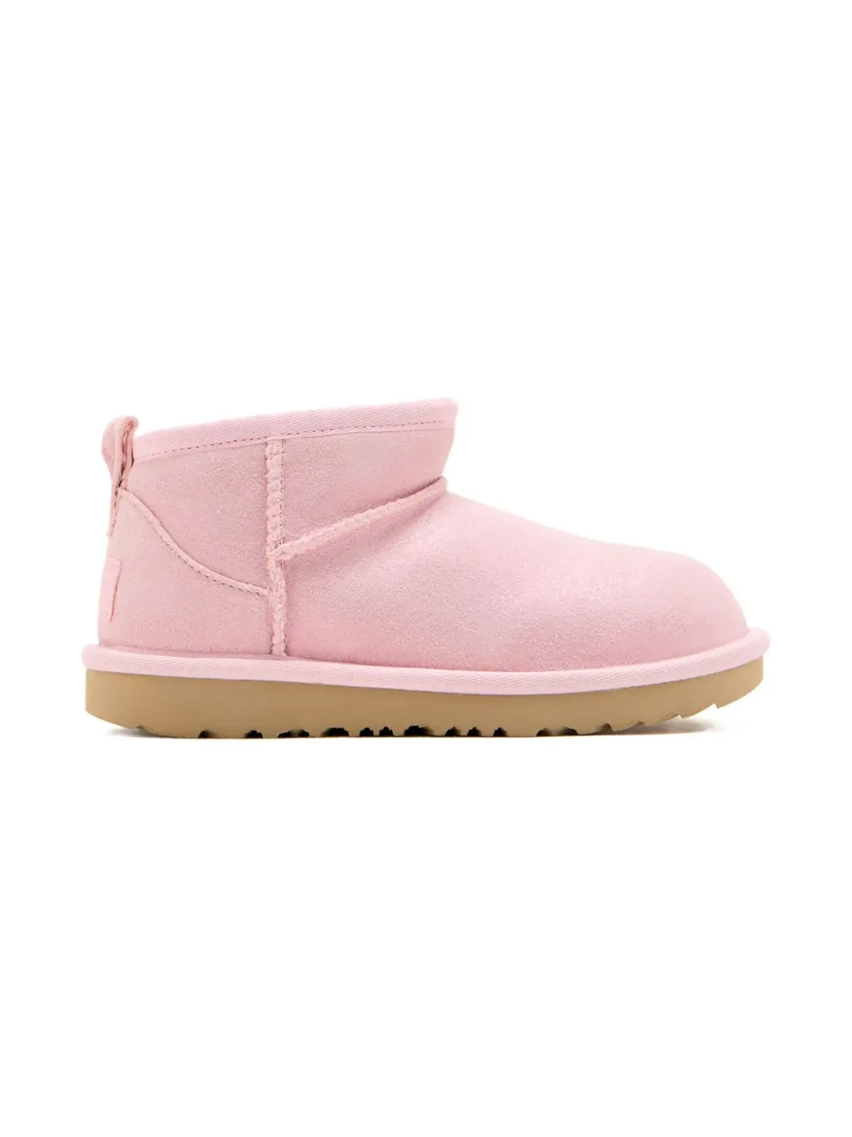 UGG Kids ジップ付きスエードブーツ ピンク - 画像2