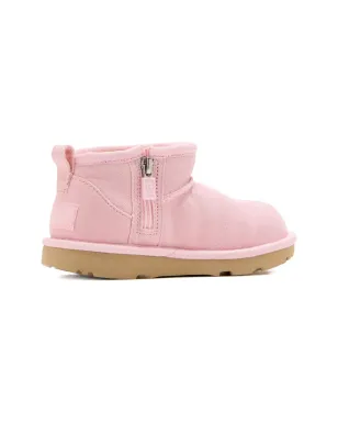 UGG Kids ジップ付きスエードブーツ ピンク - サムネイル3