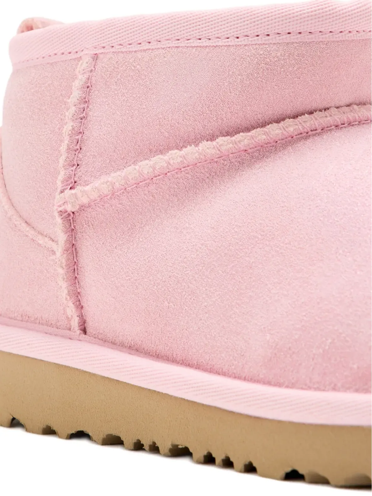 UGG Kids ジップ付きスエードブーツ ピンク - 画像4