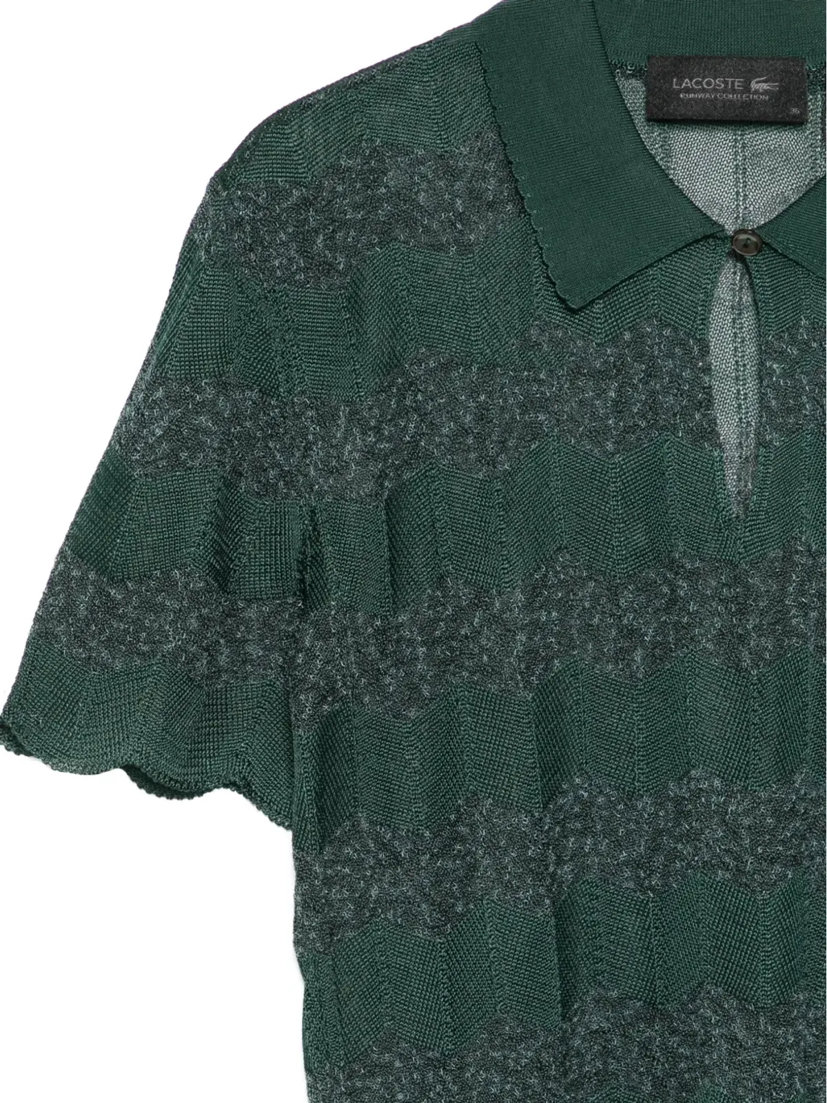 Lacoste スカラップヘム ポロトップ - 画像3
