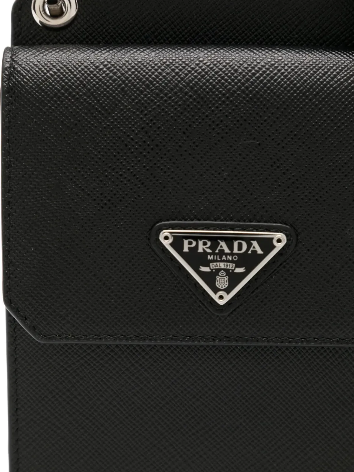 Prada Pre-Owned レザー クロスボディバッグ ブラック - 画像3