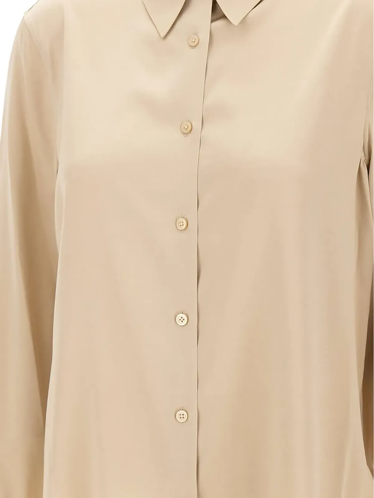 Filippa K ロングスリーブ シルクシャツ - ベージュ系 - 画像5