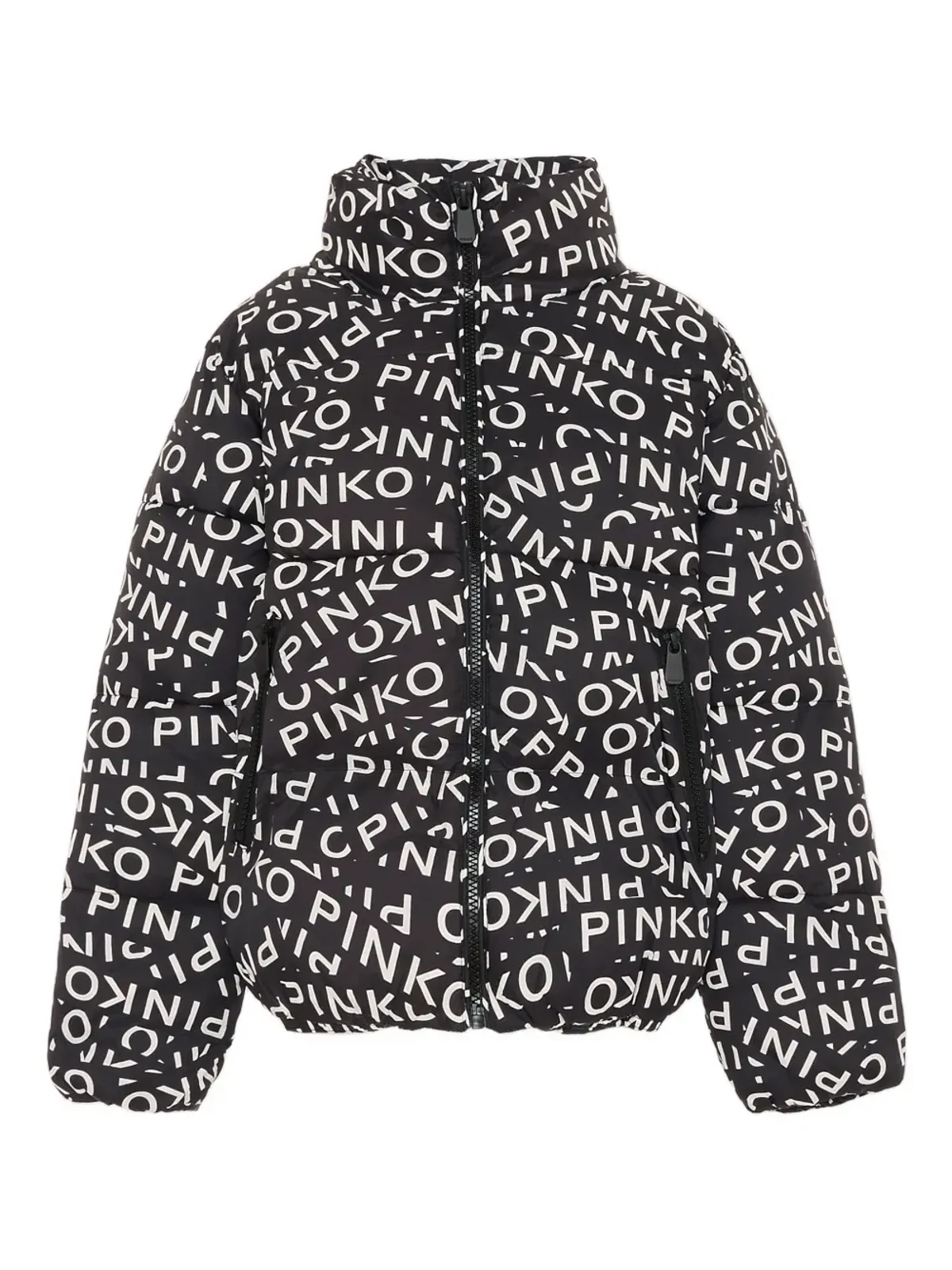 Pinko Kids ロゴプリント パデッドジャケット - 画像1