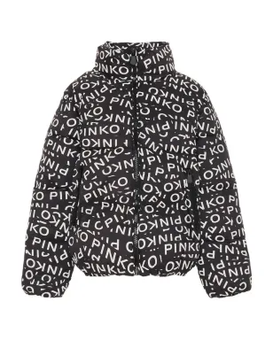 Pinko Kids ロゴプリント パデッドジャケット - サムネイル1