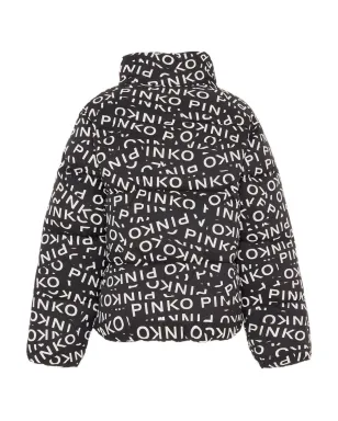 Pinko Kids ロゴプリント パデッドジャケット - サムネイル2