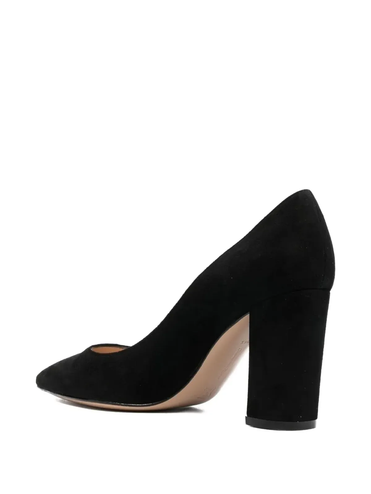 Gianvito Rossi 85mm パイパー ポインテッド ブロックヒール パンプス - 画像3