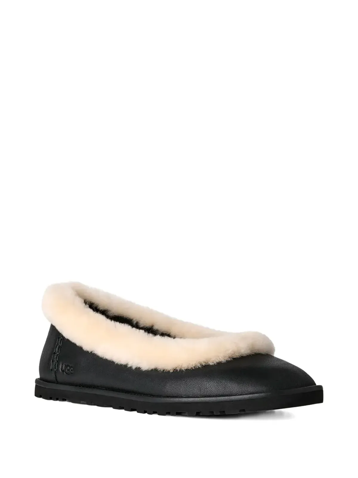 UGG ファー付きバレリーナシューズ - 画像2
