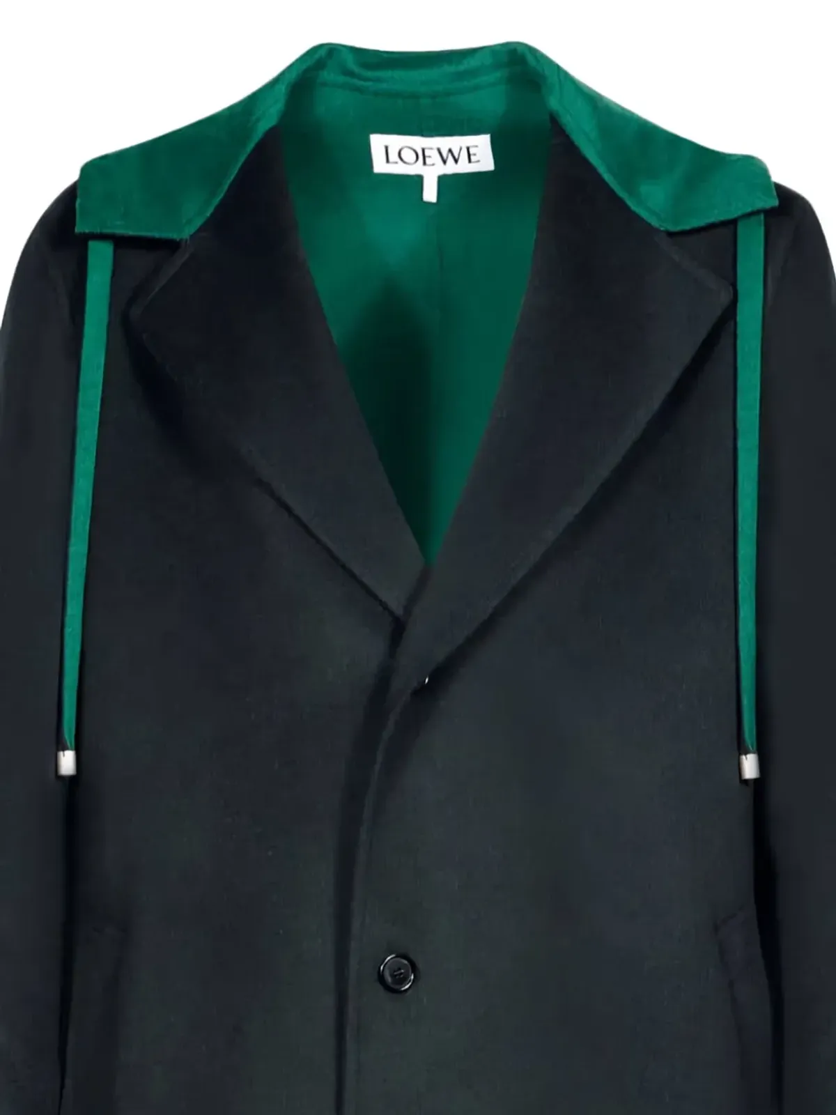 LOEWE フード付きカフコート - 画像2