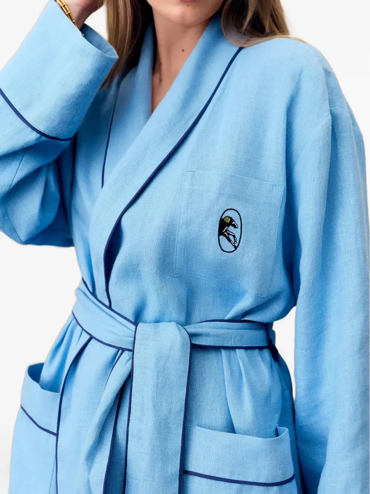 Sleeper Paros robe - Blue - 画像3