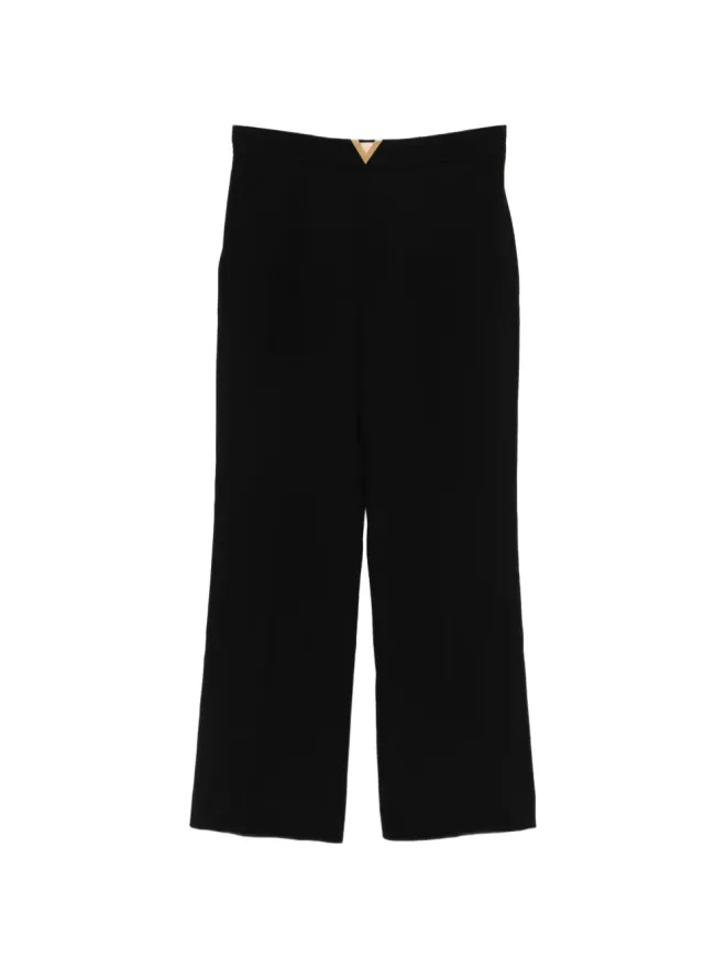 Valentino Garavani Valentino Garavani vltn straight-leg trousers - Blackの商品画像