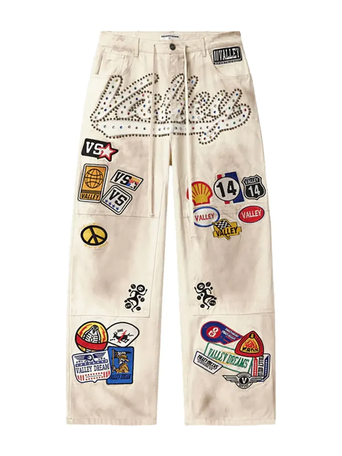 Vale 1980s Painters shorts - Neutrals - 画像2
