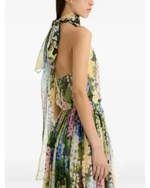 Oscar de la Renta フォックスグローブ・シフォン・ガウン - サムネイル5