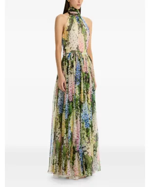 Oscar de la Renta フォックスグローブ・シフォン・ガウン - サムネイル3