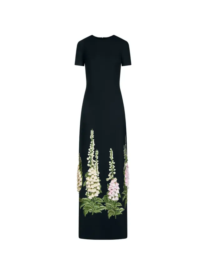 Oscar de la Renta Oscar de la Renta フォックスグローブ刺繍のカフタンの商品画像