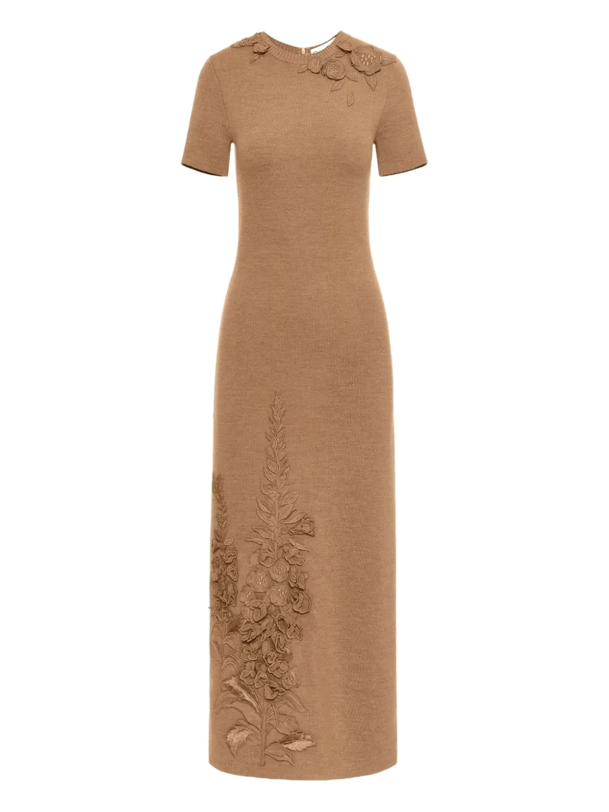 Oscar de la Renta フォックスグローブ刺繍ドレス - 画像1
