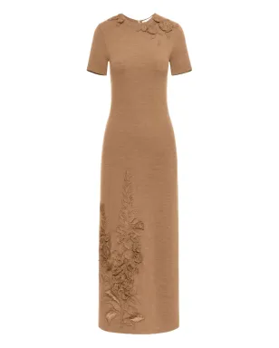 Oscar de la Renta フォックスグローブ刺繍ドレス - サムネイル1