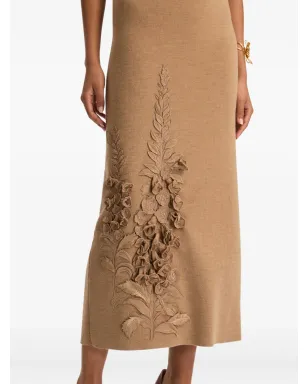Oscar de la Renta フォックスグローブ刺繍ドレス - サムネイル5