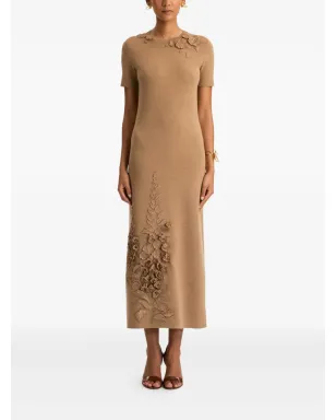 Oscar de la Renta フォックスグローブ刺繍ドレス - サムネイル2