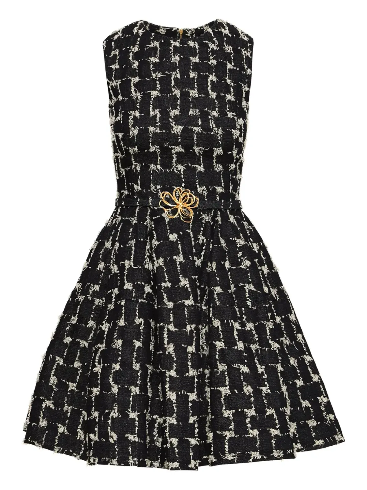 Oscar de la Renta ウェーブンジャカードミニドレス - 画像1