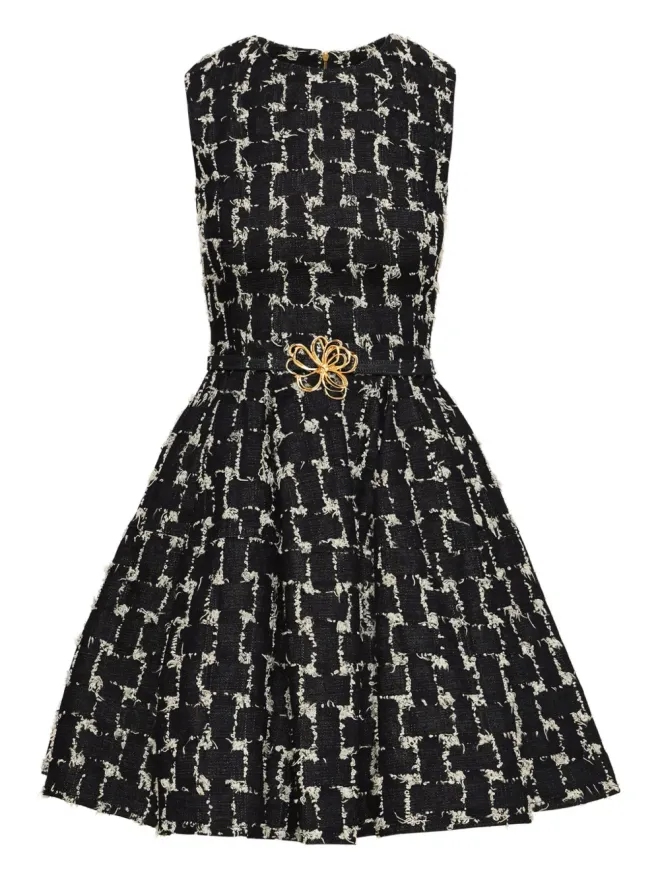 Oscar de la Renta Oscar de la Renta ウェーブンジャカードミニドレスの商品画像