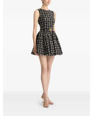 Oscar de la Renta ウェーブンジャカードミニドレス - サムネイル3