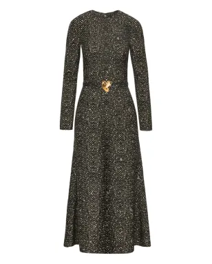 Oscar de la Renta ハートベルト付きミディドレス - サムネイル1