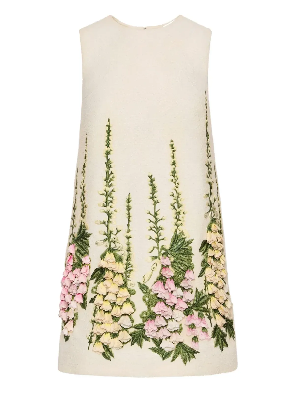 Oscar de la Renta 刺繍入りツイードミニドレス - 画像1