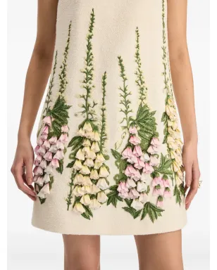 Oscar de la Renta 刺繍入りツイードミニドレス - サムネイル5