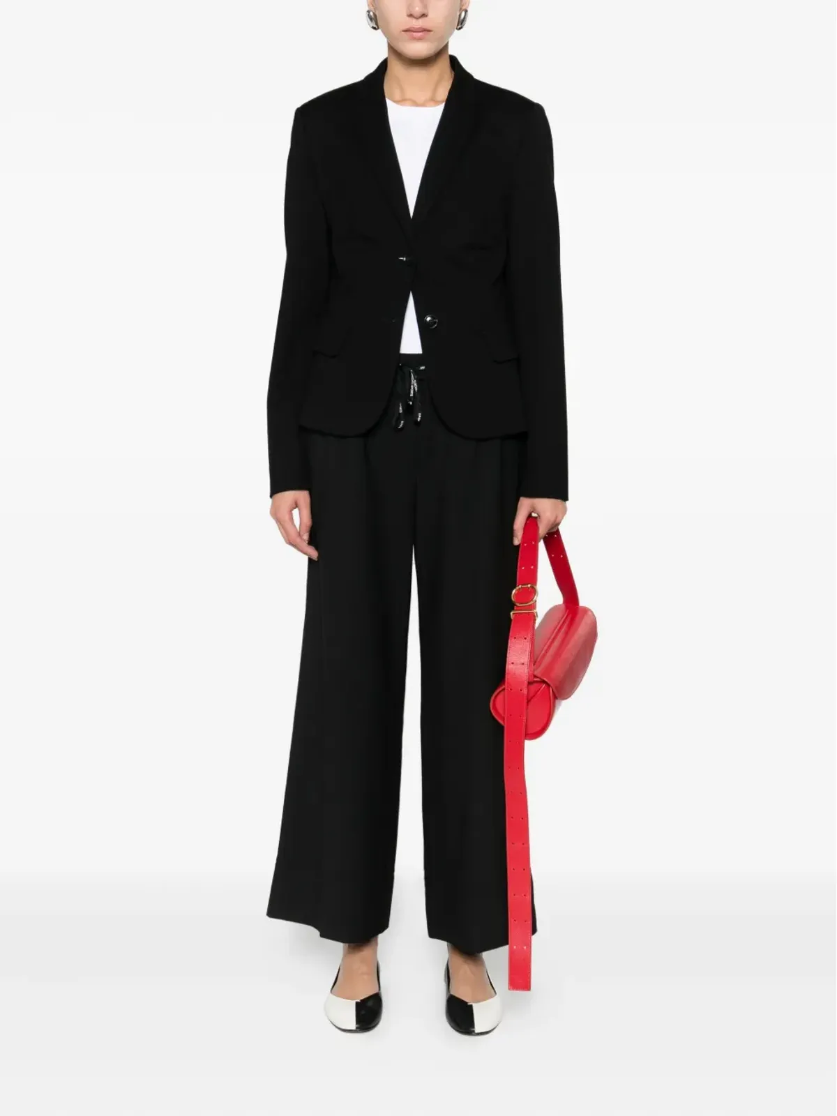 MARCCAIN Welkom ドローストリングウエストパンツ - ブラック - 画像2