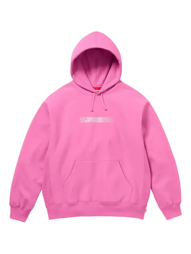 Supreme Supreme スワロフスキー モーションロゴ フーディー ピンクの商品画像