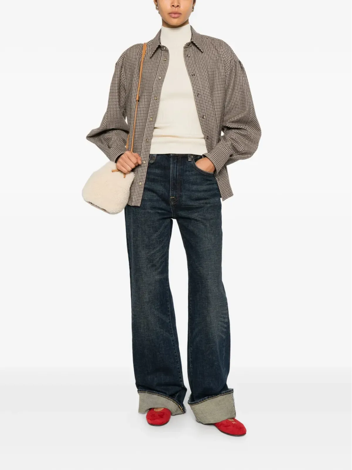 Maison Kitsuné リブ編みモックネックトップ - 画像2