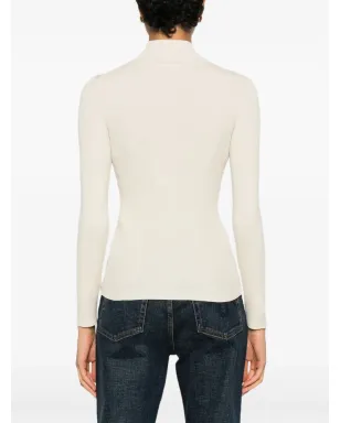 Maison Kitsuné リブ編みモックネックトップ - サムネイル4