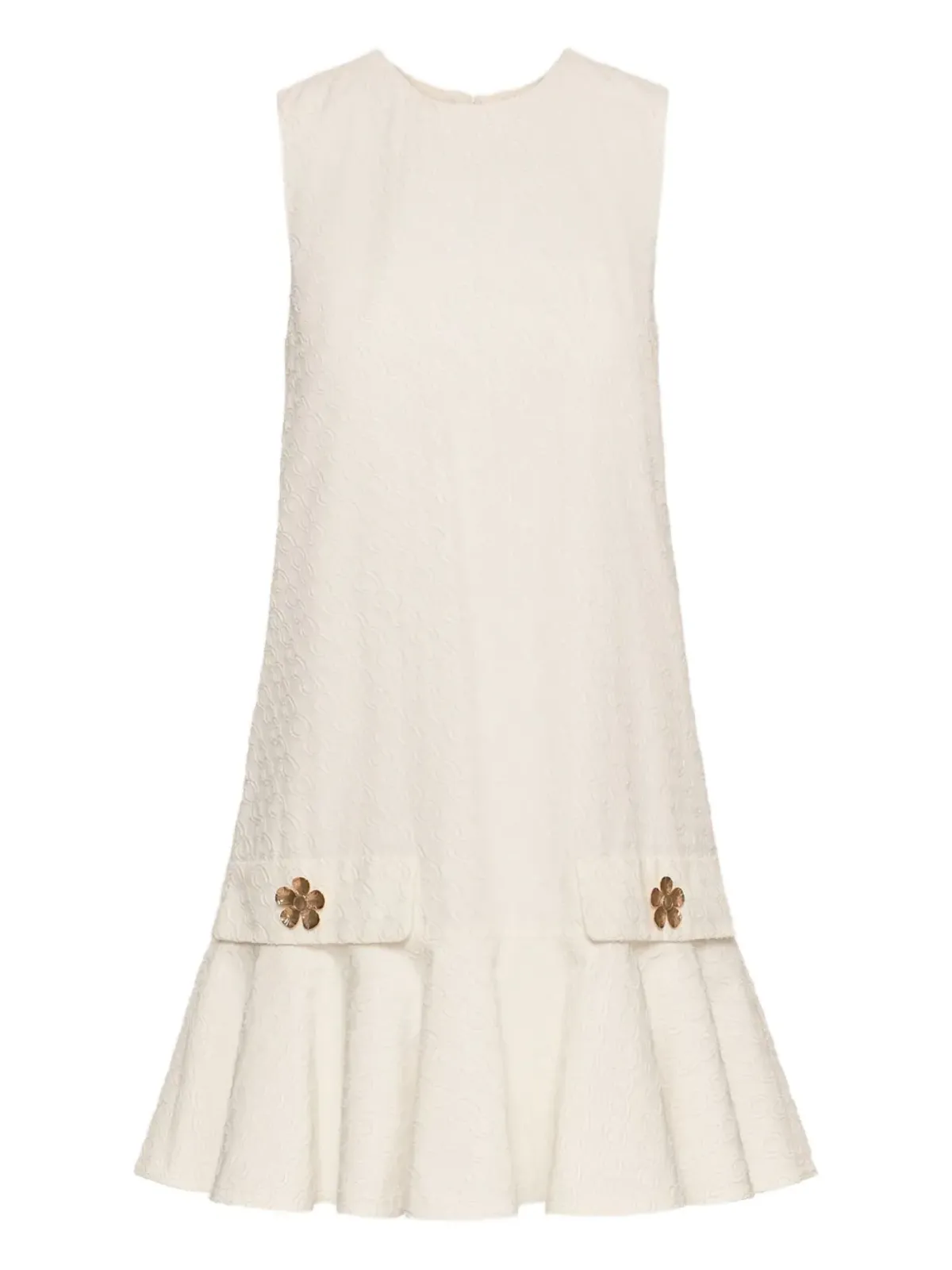 Oscar de la Renta チェーンリンクポプリン ドレス - 画像1