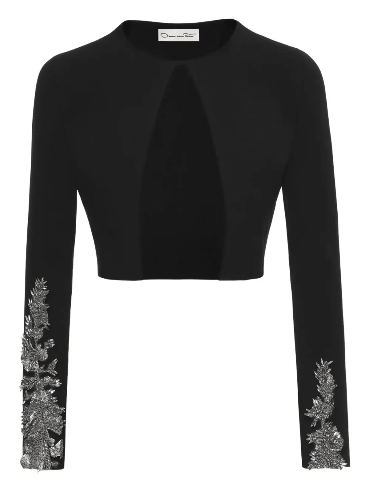 Oscar de la Renta スパンコール刺繍カーディガン - 画像1