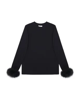 Sleeper フェザーカフス Tシャツ - ブラック - サムネイル1
