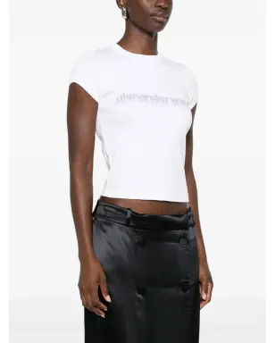 Alexander Wang デグラデーション ロゴ コットンTシャツ - サムネイル3