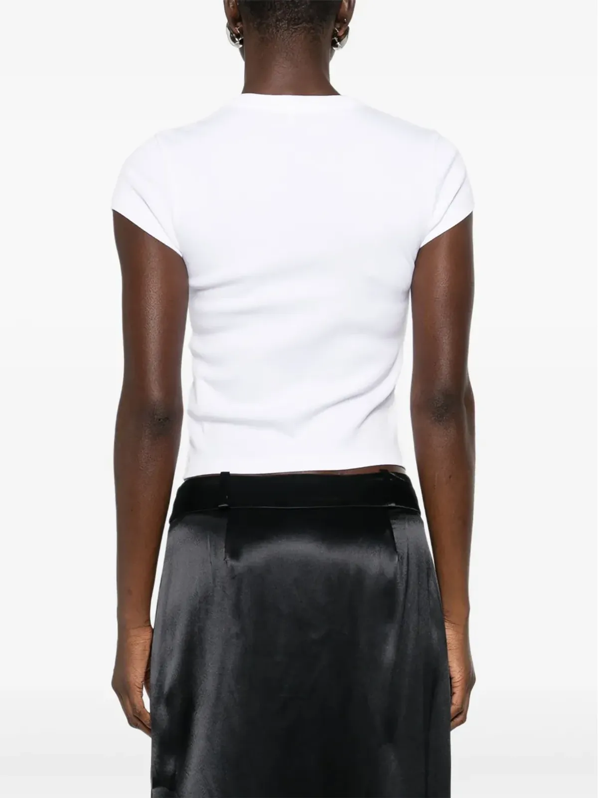 Alexander Wang デグラデーション ロゴ コットンTシャツ - 画像4