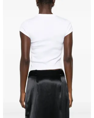 Alexander Wang デグラデーション ロゴ コットンTシャツ - サムネイル4