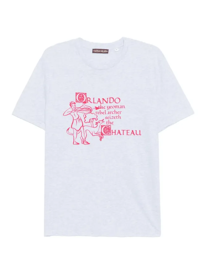 CHATEAU ORLANDO CHATEAU ORLANDO グラフィックプリントTシャツ（グレー）の商品画像
