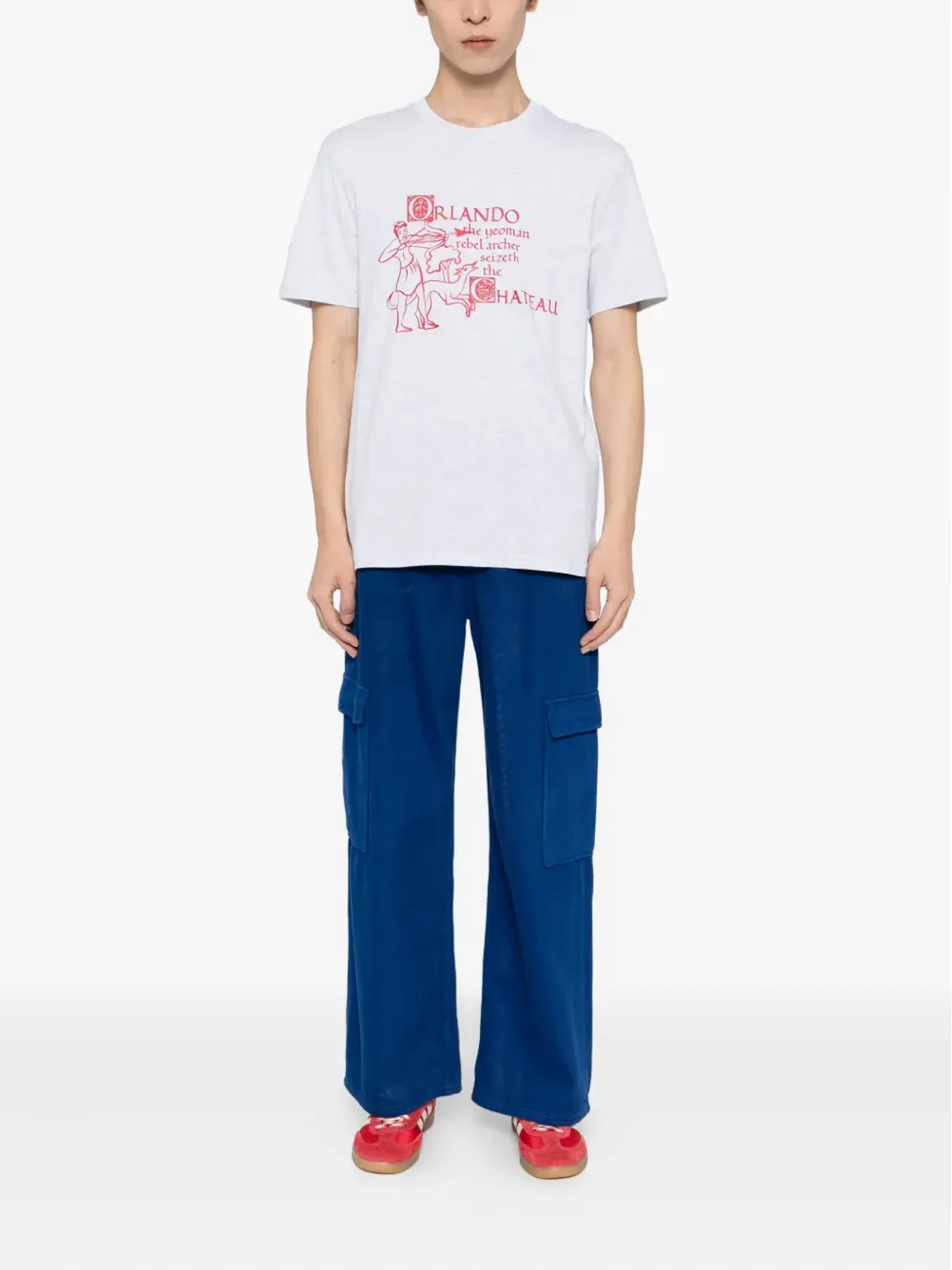 CHATEAU ORLANDO グラフィックプリントTシャツ（グレー） - 画像2