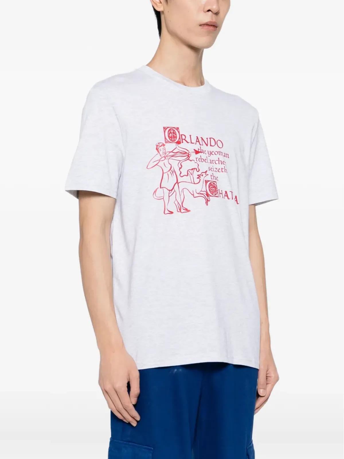 CHATEAU ORLANDO グラフィックプリントTシャツ（グレー） - 画像3