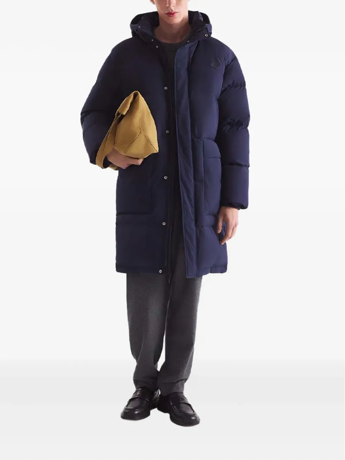 Maison Kitsuné フード付きポケット付きパディッドコート - 画像2