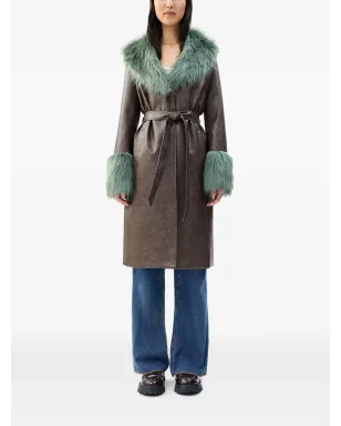 Unreal Fur エンパシー フェイクファー トリム コート - サムネイル2