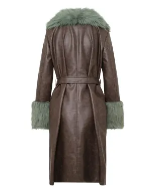 Unreal Fur エンパシー フェイクファー トリム コート - サムネイル4