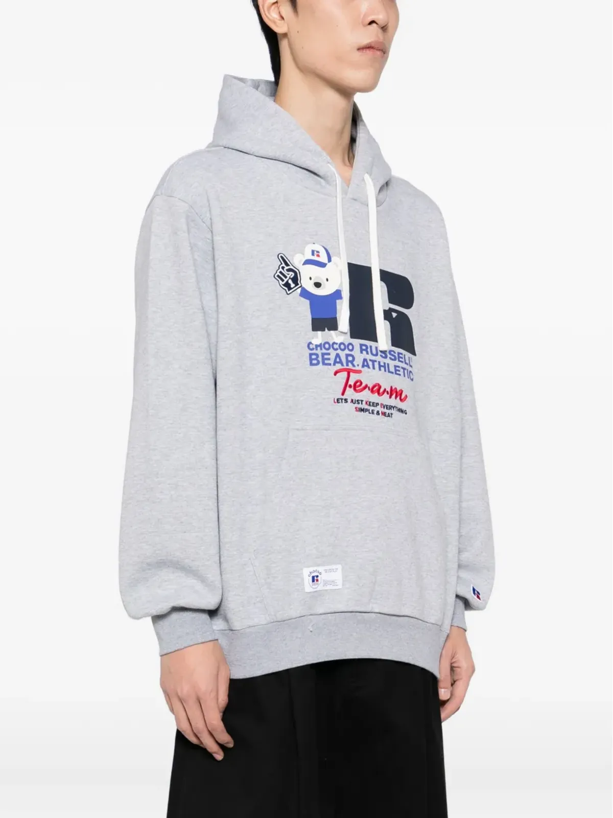 CHOCOOLATE x Russell Athletic グラフィックプリントのフーディ - 画像3